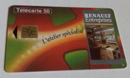 RARE   TELECARTE EN 1179 L ATELIER RENAULT - 50 Unidades