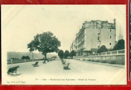 5884 - PAU - BOULEVARD DES PYRENEES / HOTEL DE France - Pau