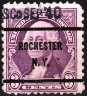 USA Precancels New York 1932 Sc720 3c Washington. ROCHESTER / N. Y. + Date - Prematasellado