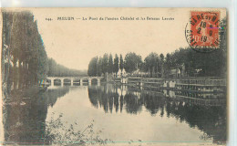 22351 - MELUN - LE PONT DE L ANCIEN CHATELET ET LES BATEAUX LAVOIRS - Melun