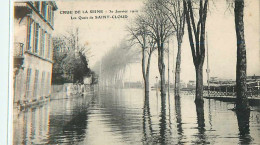 20208 - SAINT CLOUD - CRUE DE LA SEINE / 30-01-1910 / LES QUAIS DE - Saint Cloud