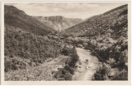 CPSM DE LA ROUTE DE SUMÈNE À SAINT-MARTIAL  (GARD) - Sumène