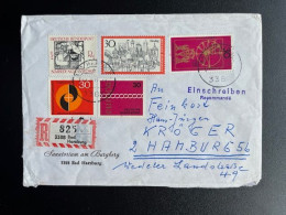 GERMANY 1971 REGISTERED LETTER BAD HARZBURG TO HAMBURG 14-08-1971 DUITSLAND DEUTSCHLAND EINSCHREIBEN - Lettres & Documents