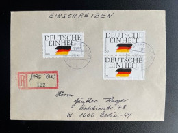 GERMANY 1990 REGISTERED LETTER BERLIN BAUMSCHULENWEG 03-10-1990 DUITSLAND DEUTSCHLAND EINSCHREIBEN - Covers & Documents