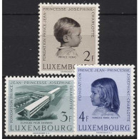 Luxemburg 1957 Kinderklinik Fondation Prince Jean 569/71 Postfrisch - Nuevos