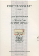 Berlin Jahrgang 1982 Ersttagsblätter ETB Komplett (XL9732) - Storia Postale