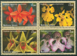 UNO Genf 2005 Gefährdete Pflanzen Orchideen 510/13 ZD Postfrisch - Nuovi