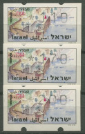 Israel ATM 1994 Tiberias Satz 3 Werte (mit Phosphor) ATM 9.2 Y S9 Postfrisch - Viñetas De Franqueo (Frama)