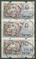 Israel ATM 1994 Tiberias Automat 007, 3 Werte Phosphor ATM 15.1 Y S5 Gestempelt - Viñetas De Franqueo (Frama)