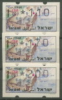 Israel ATM 1994 Tiberias Automat 007, 3 Werte Phosphor ATM 15.1 Y S5 Postfrisch - Viñetas De Franqueo (Frama)