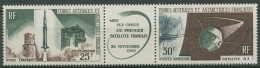 Franz. Antarktis 1966 1966 Start 1. Franz. Satellit 33/34 ZD Postfrisch (C40949) - Unused Stamps