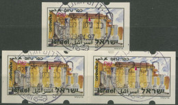 Israel 1997 ATM Kapernaum Mit Automaten-Nr. Satz 3 Werte ATM 33 S1 Gestempelt - Viñetas De Franqueo (Frama)