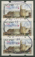 Israel ATM 1994 Jerusalem Automat 003, Satz 3 Werte, ATM 18.1 X S5 Gestempelt - Viñetas De Franqueo (Frama)