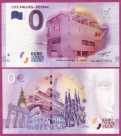 0-Euro UEJD 01 2016  CITE FRUGES - PESSAC - LE CORBUSIER - Pruebas Privadas