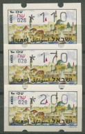 Israel ATM 1994 Akko, Nr. 028, 3 Werte Mit Phosphor ATM 14.4 Y S5 Postfrisch - Franking Labels