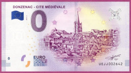 0-Euro UEJJ 03 2018  DONZENAC - CITE MEDIEVALE - Private Proofs / Unofficial