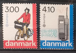 1988 - Denmark - MNH - Europa CEPT - Transports And Communication + 1990 - Old And Modern Post Buildings - 4 Stamps - Ongebruikt