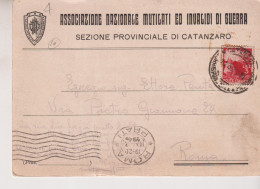 CATANZARO  ASSOCIAZIONE  NAZIONALE MUTILATI ED INVALIDI DI GUERRA  1946 - Catanzaro