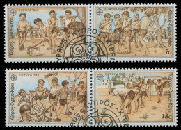 ZYPERN 1989 Nr 715-718 Gestempelt WAAGR PAAR X5CF156 - Used Stamps