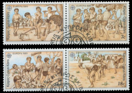 ZYPERN 1989 Nr 715-718 Gestempelt WAAGR PAAR X5CF15A - Used Stamps