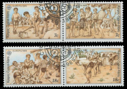 ZYPERN 1989 Nr 715-718 Gestempelt WAAGR PAAR X5CF162 - Used Stamps