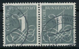 BRD BUND 1955 Nr 226xv Gestempelt WAAGR PAAR X69B996 - Oblitérés