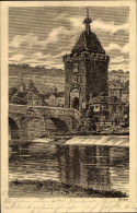 Artiste CPA Esslingen Am Neckar, Brücke, Turm, 31. Schwäbisches Liederfest 04.-06.07.1925 - Other & Unclassified
