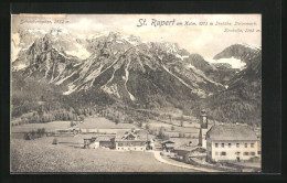 AK St. Rupert Am Kulm, Ortspartie Mit Kirche, Scheichenspitze Und Sinabella  - Otros & Sin Clasificación