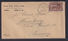 USA Brief EF 77 Columbus Entdeckung Ab Santa Rosa California To Hamburg Eilbeck - Lettres & Documents