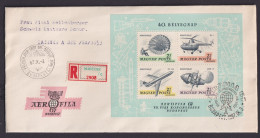 Flugpost Ungarn R Brief Block 57 A Luftpostmarken Ausstellung Air Fila Nach - Brieven En Documenten