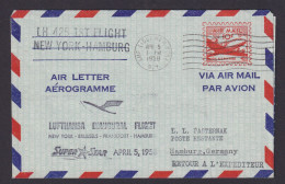 Flugpost Brief Air Mail USA Ganzsache Aerogramm Lufthansa Super Star AMF IDL - Lettres & Documents