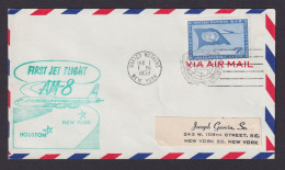 Flugpost Brief Air Mail UNO Vereinte Nationen Grüner Jet Flight AM 8 New York - Lettres & Documents