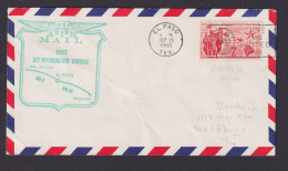 Flugpost Brief Air Mail USA First Jet Interchange Servis Los Angeles El Paso - Lettres & Documents