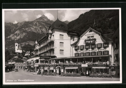 AK Flüelen, Hotel Croix Blanc & Poste Mit Strasse  - Flüelen