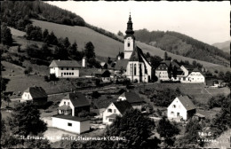 CPA Sankt Erhard Breitenau Am Hochlantsch Steiermark, Teilansicht, Kirche - Altri & Non Classificati