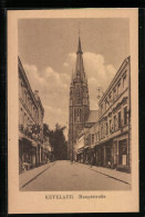 AK Kevelaer, Hauptstrasse Mit Blick Zur Kirche  - Kevelaer