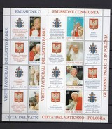 VATICANO 2004 MINIFOGLI  CONGIUNTA CON POLONIA / EUROPA MNH** MINISHEET - Unused Stamps