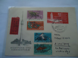 DDR  GERMANY   COVER  EXPRES  1960  ANIMALS BIRDS LIGHTHOUSES - Autres & Non Classés