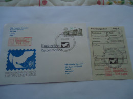 DDR  GERMANY  REGISTERED  COVER  1987  WITH POSTAL RECEIPT - Altri & Non Classificati