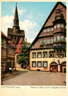 73065119 Osterode Harz Rathaus Historisches Gebaeude St Aegidien Kirche Osterode - Osterode