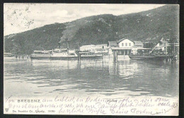 BREGENZ Hafen Mit Schiffe  1905 - Bregenz