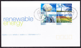 Australia 2004 Renewable Energy First Day Cover Sheet Variety APM36180 - Cartas & Documentos