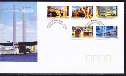 Australia 2004 Landmark Bridges First Day Cover Sheet APM36070 - Cartas & Documentos