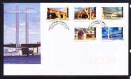 Australia 2004 Landmark Bridges First Day Cover Peel & Stick APM36070 - Cartas & Documentos