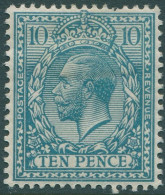 Great Britain 1912 SG394 10d Turquoise-blue KGV MLH - Sin Clasificación