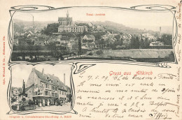 Gruss Aus Altkirch * 2 Vues * Drogerie U. Colonialwaren Handlung A. SCHILL - Altkirch