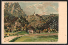 Künstler-Lithographie Edward Theodore Compton: St. Pankraz, Panorama  - Compton, E.T.