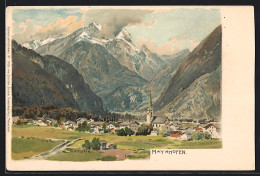 Künstler-AK Edward Theodore Compton: Mayerhofen, Ortsansicht Gegen Die Berge  - Compton, E.T.
