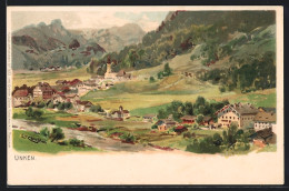 Künstler-AK Edward Theodore Compton: Unken, Totalansicht Von Der Anderen Flussseite  - Compton, E.T.