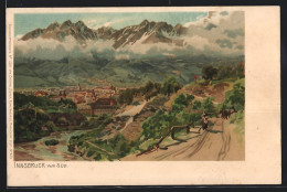 Künstler-AK Edward Theodore Compton: Innsbruck, Dorf Gegen Malerische Berglandschaft  - Compton, E.T.